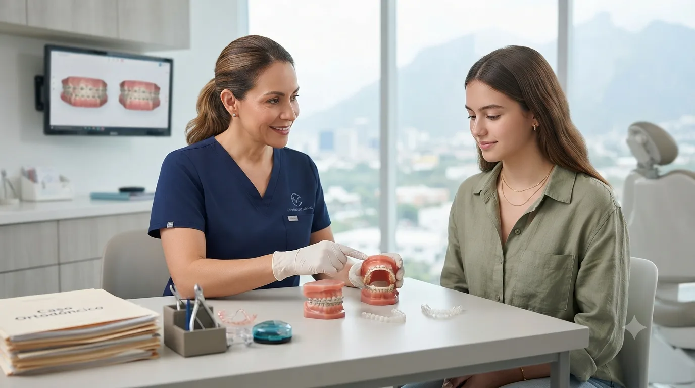 Consulta para colocación de brackets metálicos